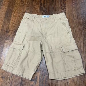 old navy boys khaki cargo shorts size 12